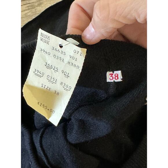 NWT Sonia Rykiel Women's Black Wide Leg Palazzo Sweatpants Joggers Size 38 - Picture 5 of 9